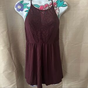 Soma Violet Purple Lace Pajama Top